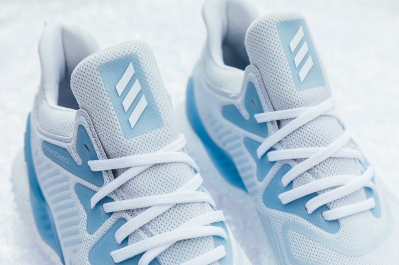 Extra Butter adidas AlphaBounce Beyond Collab sneakers footwear running runner new york germany icy blue grey bounce Seamless Forgedmesh
