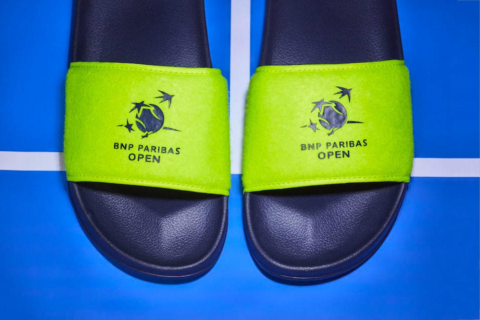 FILA BNP Paribas Open Footwear Collection Original Tennis 2.0 Knit Model Drifter Slides