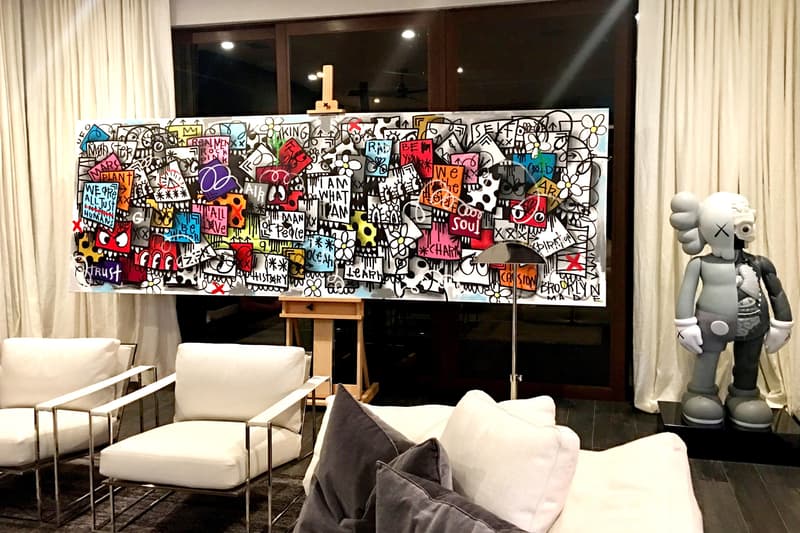 flore art angels art exhibition solo Christopher Florentino contemporary graphics text la brooklyn