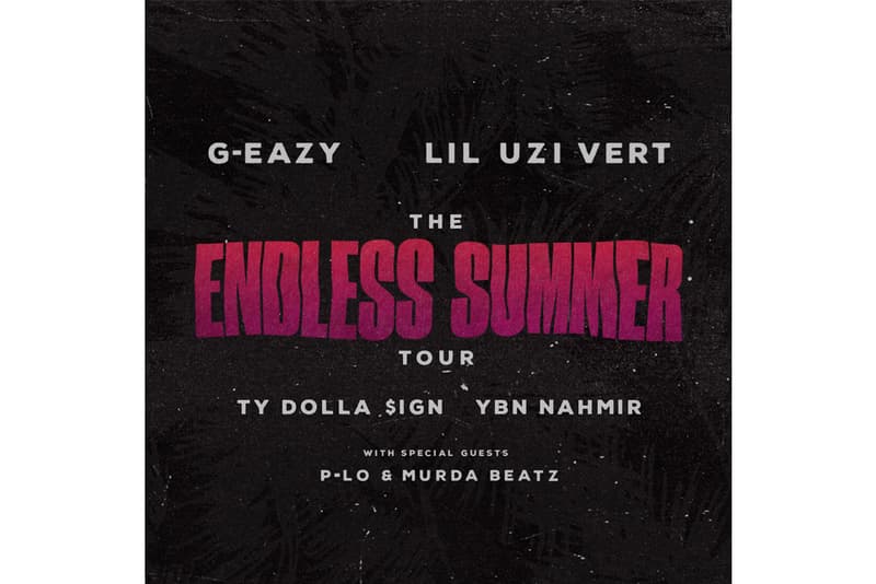 G-Eazy Lil Uzi Vert The Endless Summer Tour
