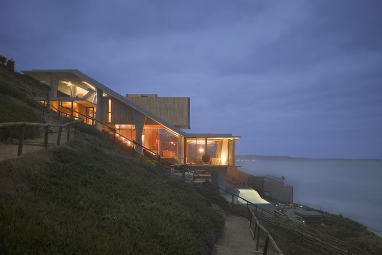 The Ghat House Sits on a Steep Slope Overlooking the Picturesque Pacific Ocean