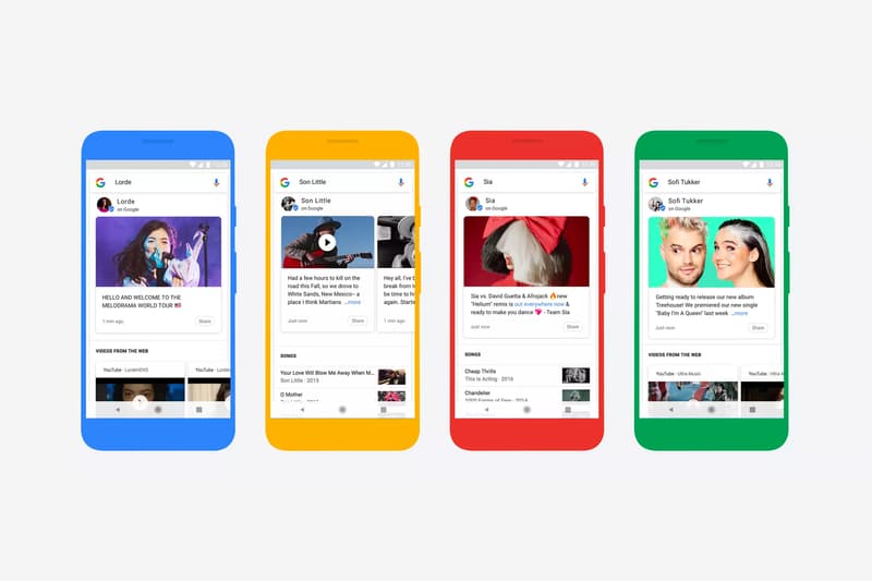 Google Tweet-Like Updates Musicians Search results box