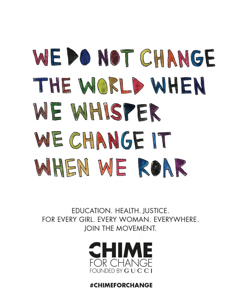 Gucci CHIME FOR CHANGE Cleo Wade International Womens Day Campaign artwork