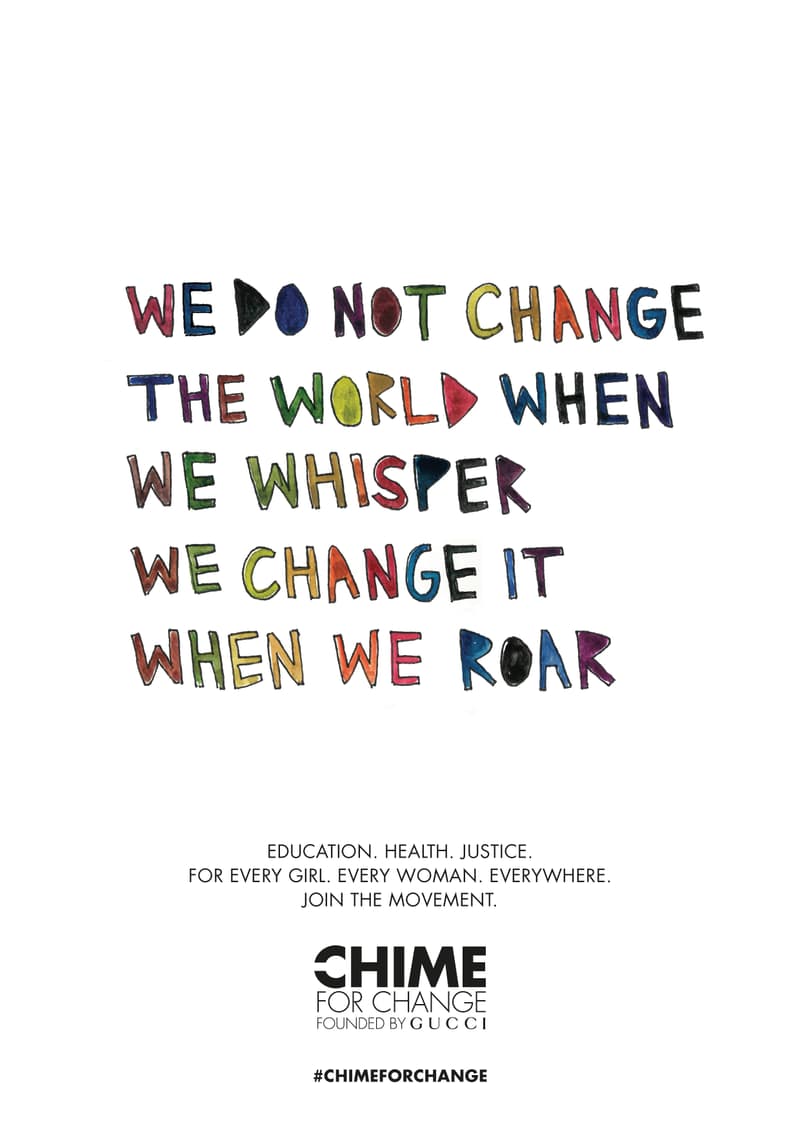 Gucci CHIME FOR CHANGE Cleo Wade International Womens Day Campaign artwork