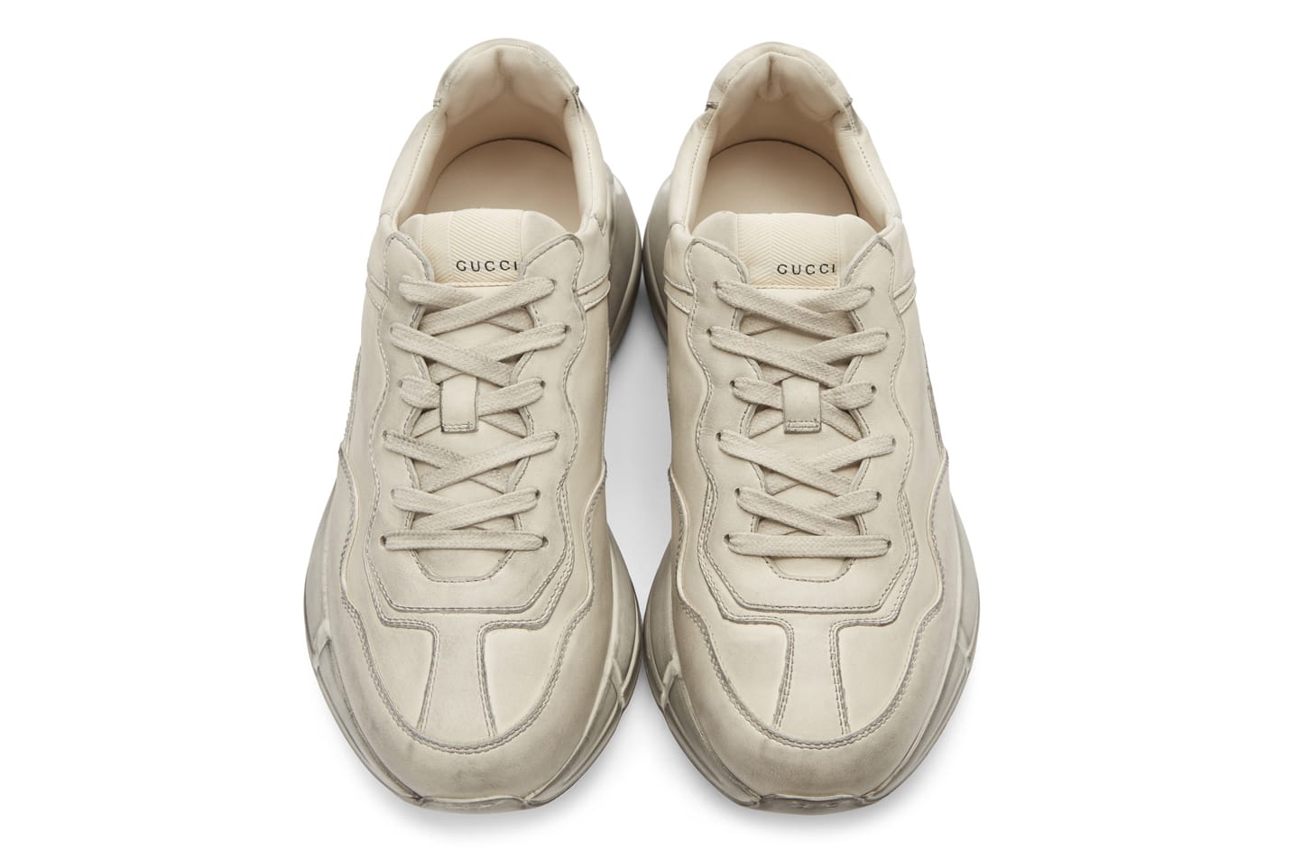 gucci white rhyton sneakers