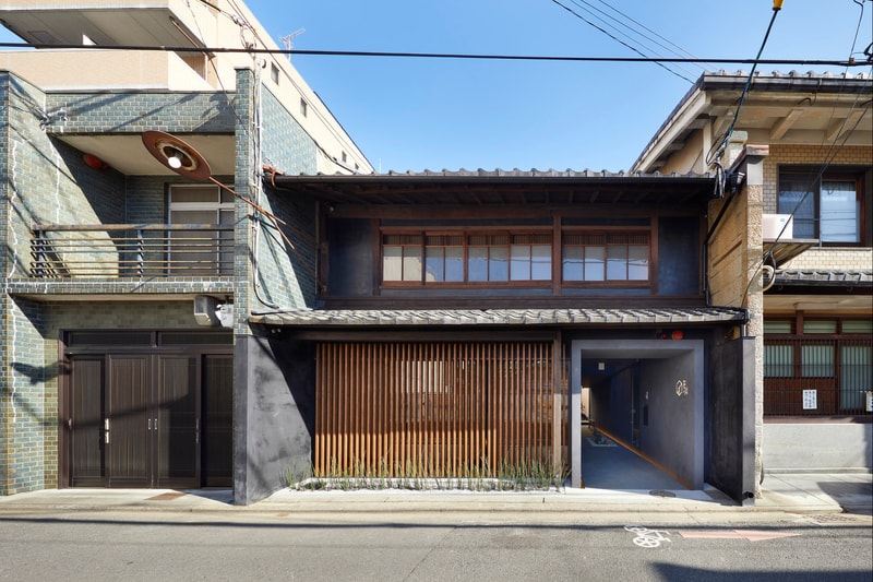 Guest House Blue Architecture Design Studio Kyoto Japan Wooden Interior Exterior Garden B.L.U.E. modern tradtional japanese interior inspiration