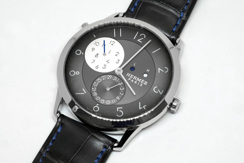 Hermes Launch Slim D Hermes Gmt Slate Gray Watch Hypebeast