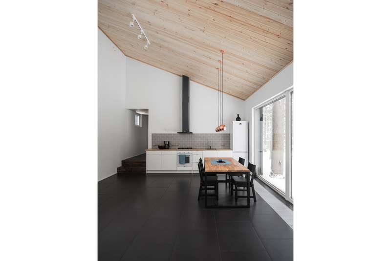 House in Roschino Ab Chvoya Vyborgsky District Russia Snow Forest Wood Interior Exterior Design Architecture Firm Cabin
