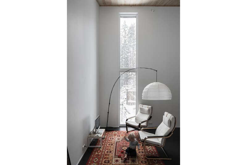House in Roschino Ab Chvoya Vyborgsky District Russia Snow Forest Wood Interior Exterior Design Architecture Firm Cabin