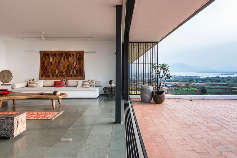 House With The Soaring Rock Spasm Design Architecture Traditional Cultural Interior Exterior Garden Swimming Pool Landscape View Mountains Sea Lake Alibag India Inspiration