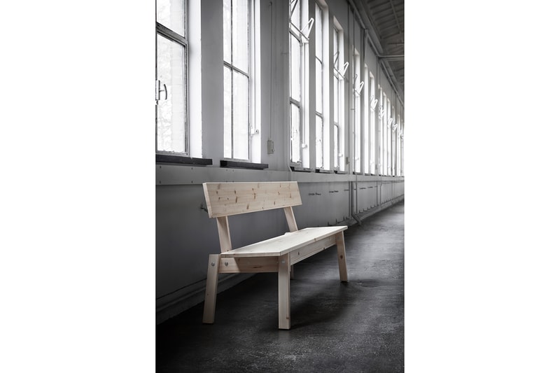 IKEA Piet Hein Eek Industriell Collaboration Furniture Collection Wooden Timber Chairs Tables Benches Cushions Glasses Accessories Ornaments Release Date Info Pricing Cheap Furniture