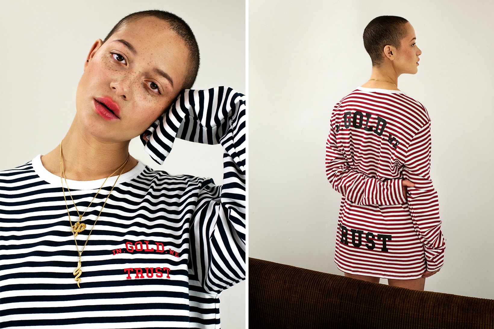 In Gold We Trust New Colorways Collection Amsterdam Nautical Striped T