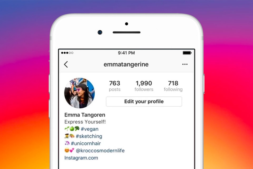 Instagram Allows Hashtags In User Bio Pages Hypebeast