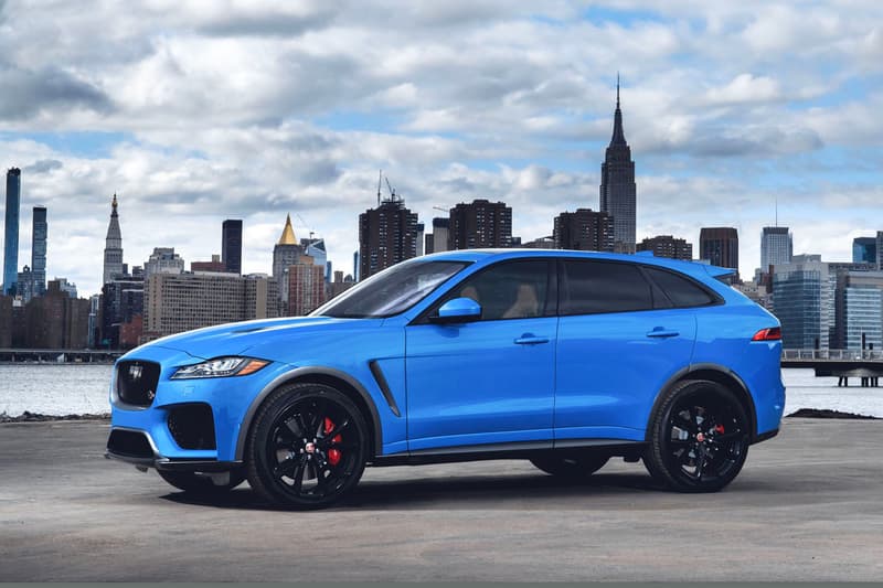 Jaguar F Pace SVR 2018 New York Auto Show 0-60mph 4.1 Seconds 5.0-liter V8 Engine 550 Horsepower 176mph Top Speed