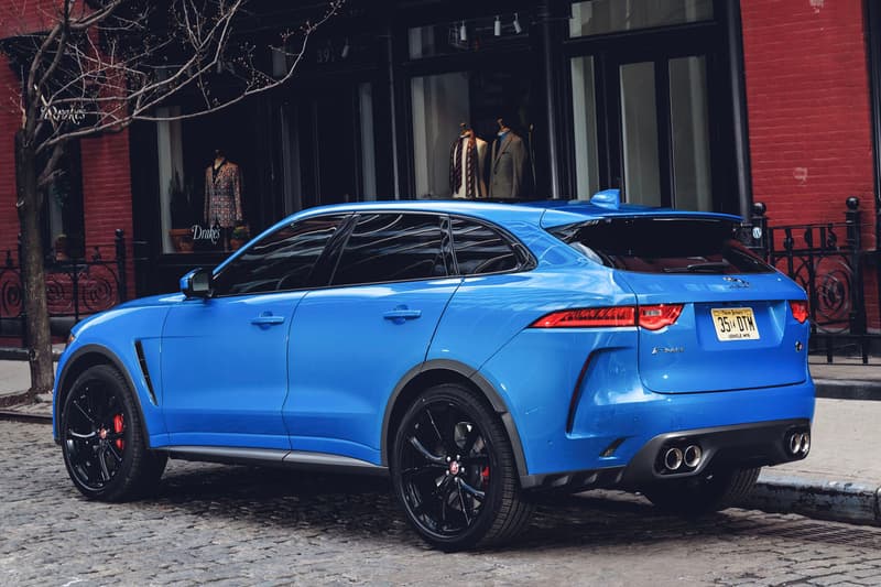 Jaguar F Pace SVR 2018 New York Auto Show 0-60mph 4.1 Seconds 5.0-liter V8 Engine 550 Horsepower 176mph Top Speed