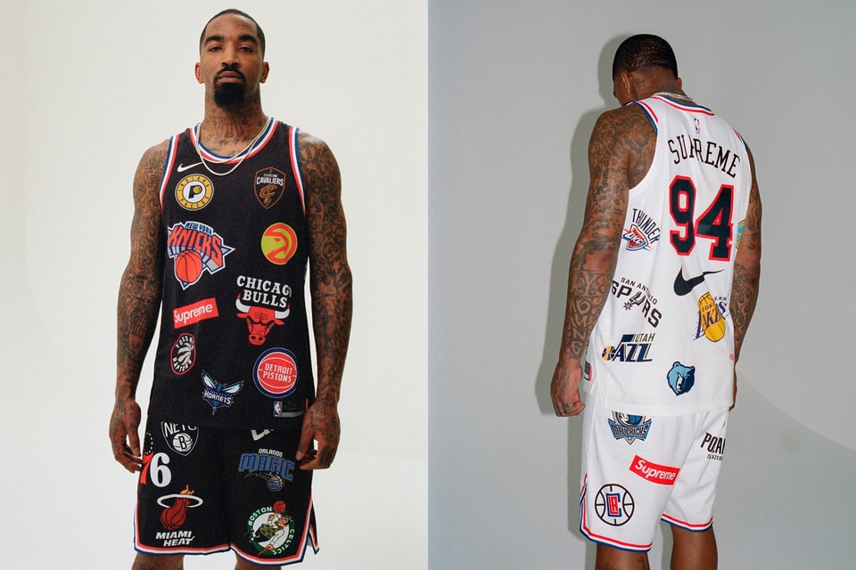 Supreme x Nike AF1 Mids Have All-Over NBA Team Logos