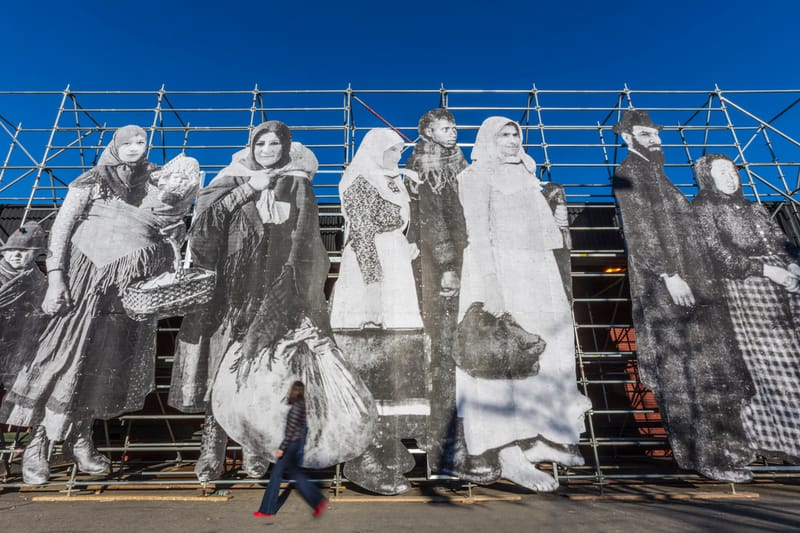 JR’s “So Close” Installation Casts a Spotlight on Refugee Crisis Issues