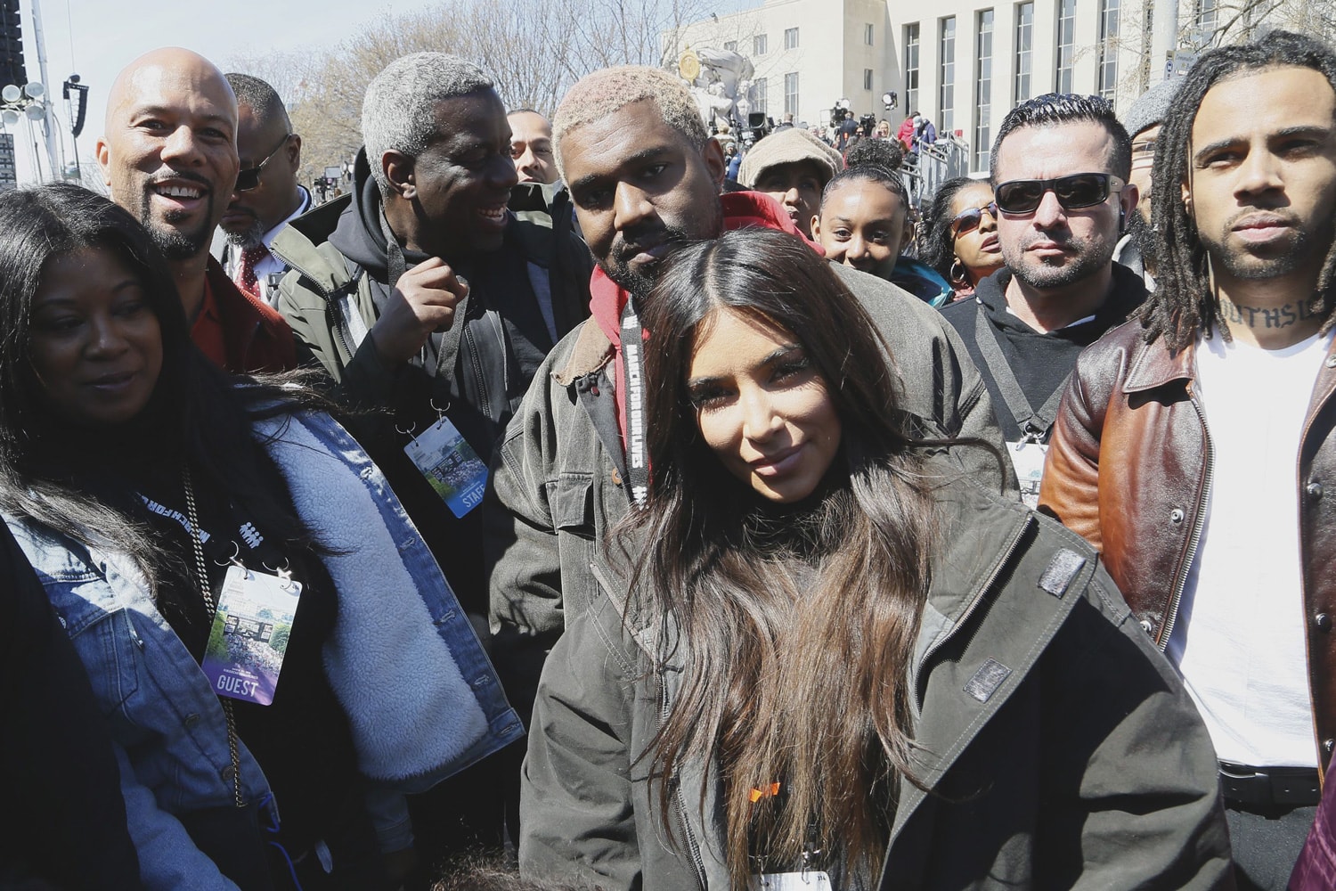 Kanye West Kim Kardashian North West March for Our Lives Protest event 24 2018 nra guns