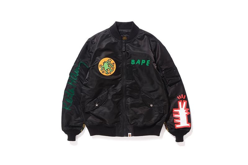 keith haring bape a bathing ape streetwear apparel clothing art artwork graffiti street art