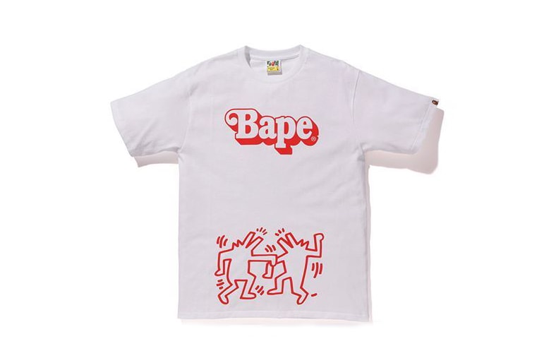 keith haring bape a bathing ape streetwear apparel clothing art artwork graffiti street art