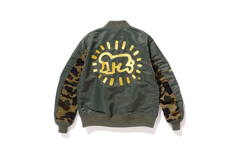 keith haring bape a bathing ape streetwear apparel clothing art artwork graffiti street art