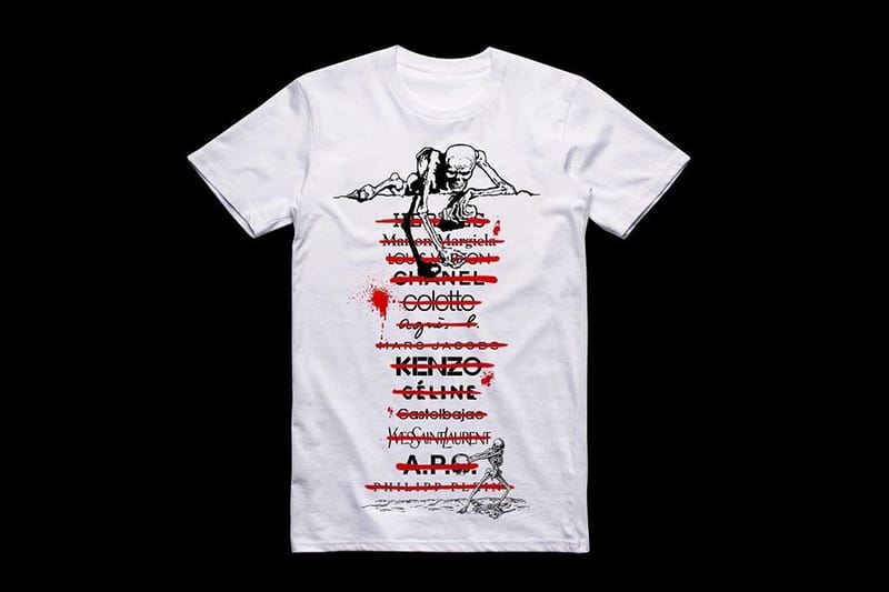 Kidult Defaces Luxury Designers in Latest "DEATH NOTE" T-Shirt