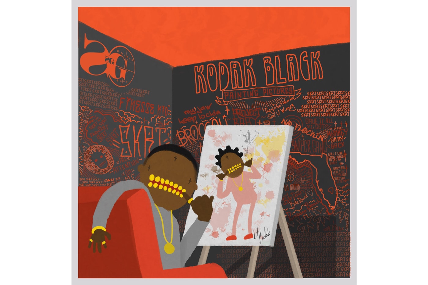 Kodak Black Debut Album Painting Pictures Tunnel Vision Future Young Thug