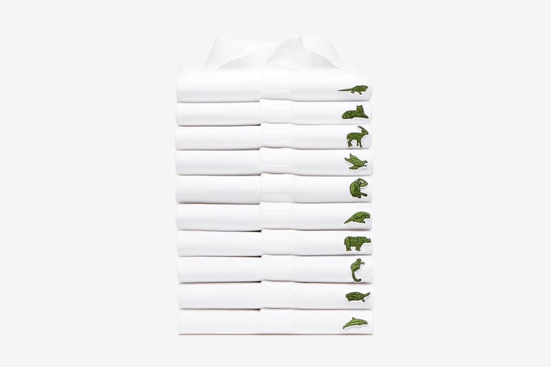 Lacoste Save Our Species Polo collection limited edition spring summer 2018 white crocodile branding logo endangered species IUCN