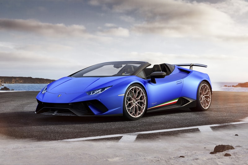 Lamborghini Huracan Performante Spyder geneva motor show 2018 sports car top roof foldable