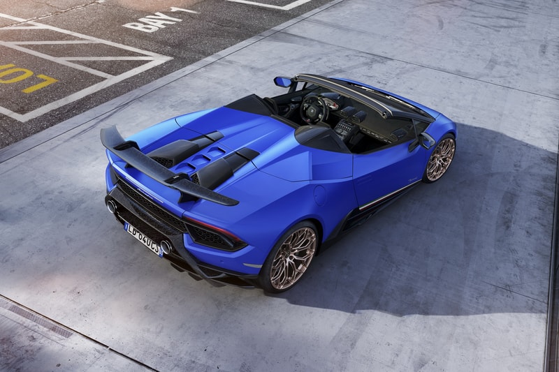 Lamborghini Huracan Performante Spyder geneva motor show 2018 sports car top roof foldable