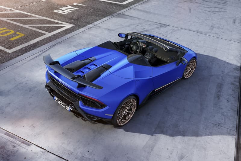Lamborghini Huracan Performante Spyder geneva motor show 2018 sports car top roof foldable
