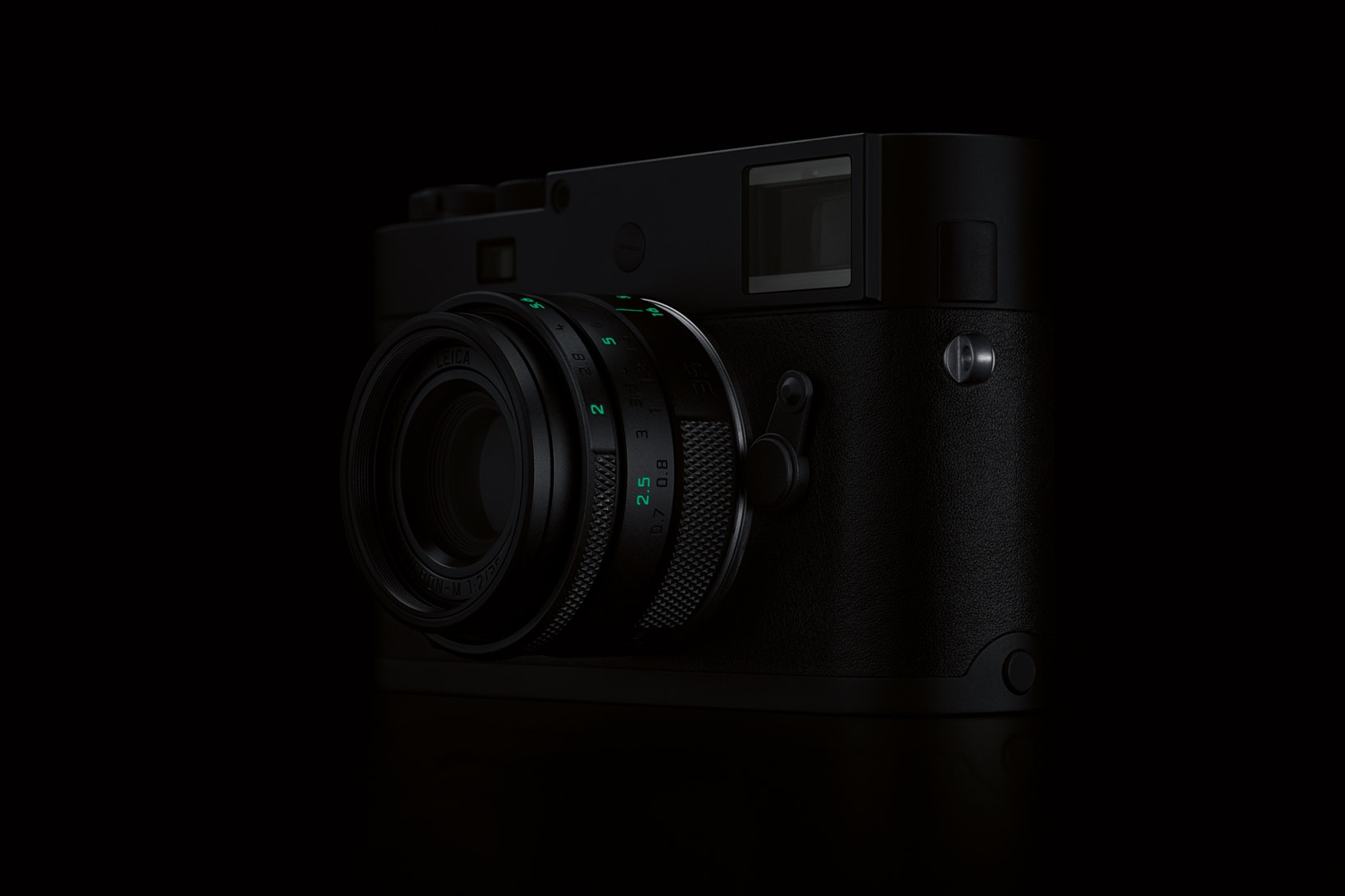 Leica Stealth Edition M Monochrom Camera 15750 usd 125 glow in the dark exclusive limited rag bone marcus wainwright matte black green