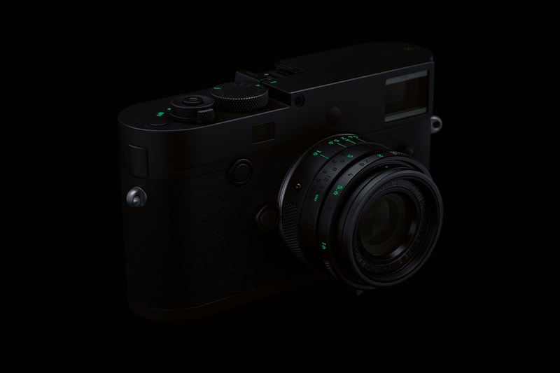 Leica Stealth Edition M Monochrom Camera 15750 usd 125 glow in the dark exclusive limited rag bone marcus wainwright matte black green