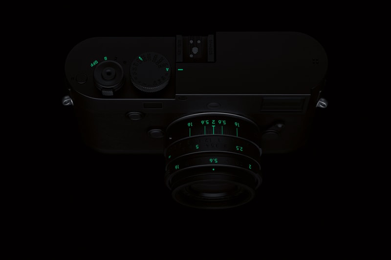 Leica Stealth Edition M Monochrom Camera 15750 usd 125 glow in the dark exclusive limited rag bone marcus wainwright matte black green