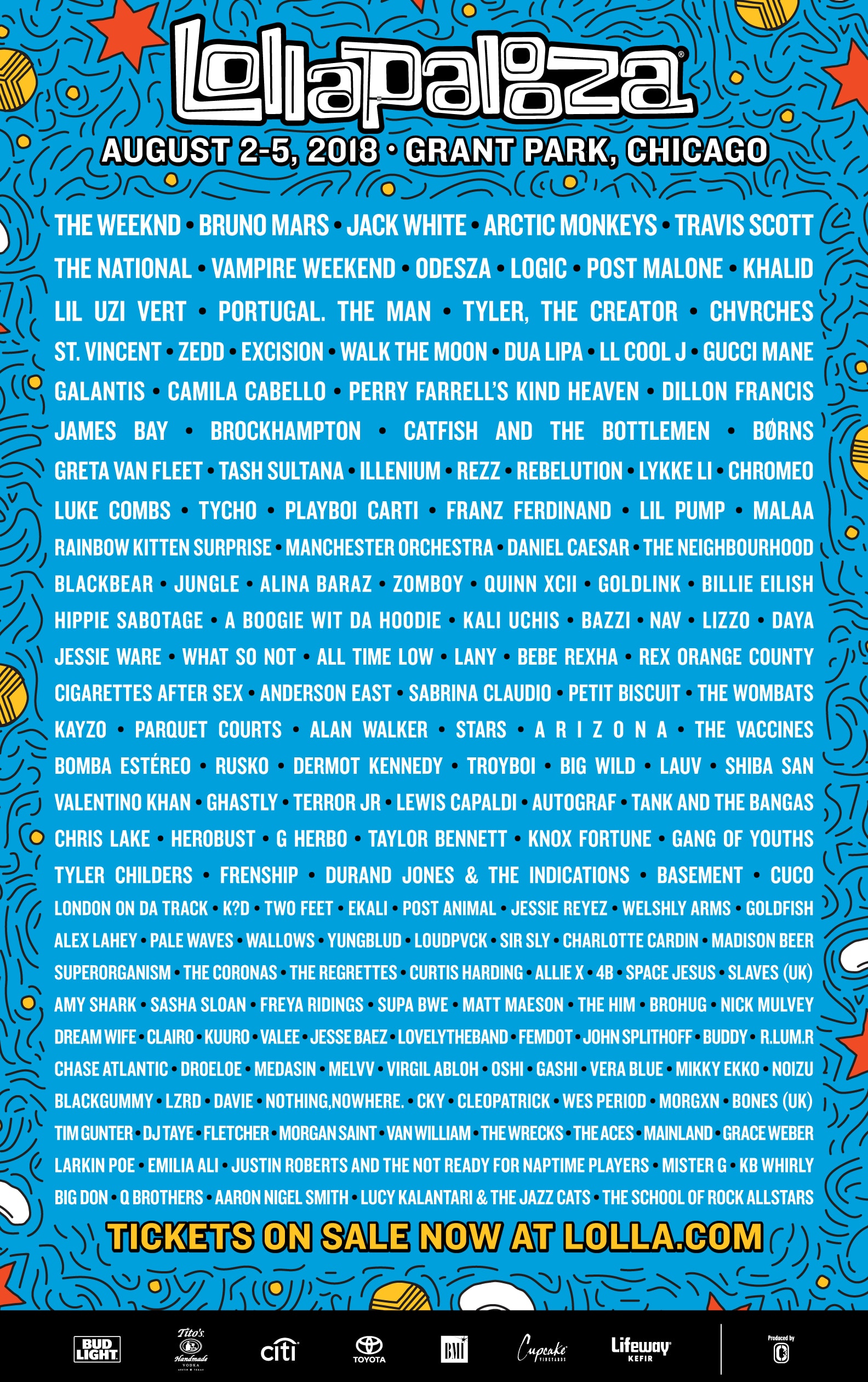 Lollapalooza 18 Lineup Hypebeast Lollapalooza 18 Lineup Hypebeast