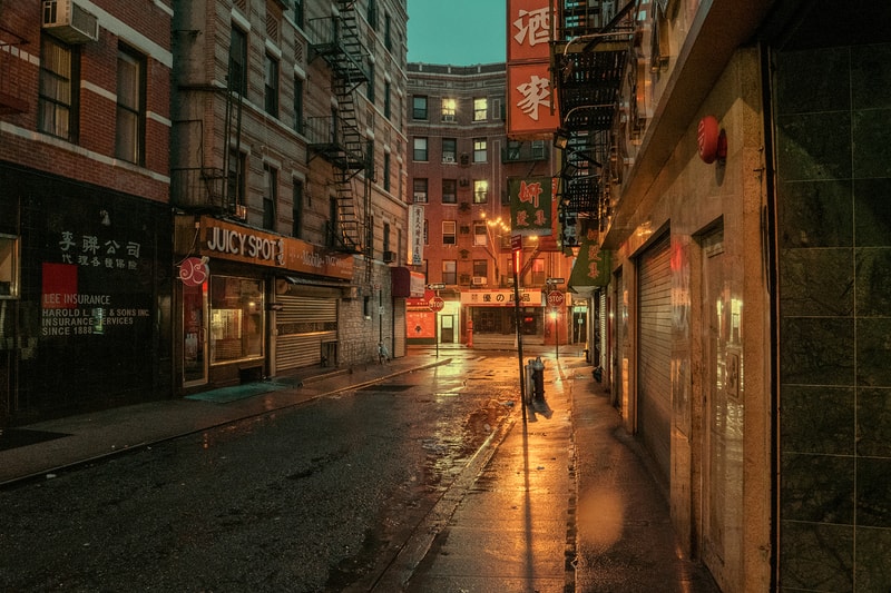 Ludwig Favre Chinatown New York Rainy Day