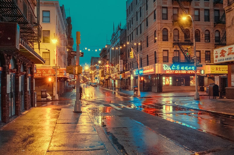Ludwig Favre Chinatown New York Rainy Day