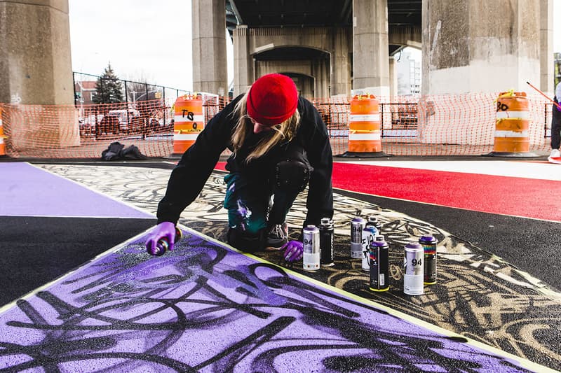 MADSTEEZ Astoria Queens Basketball Court Sports Basketball Art Graffiti New York