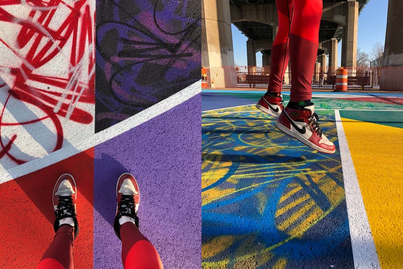 MADSTEEZ Astoria Queens Basketball Court Sports Basketball Art Graffiti New York