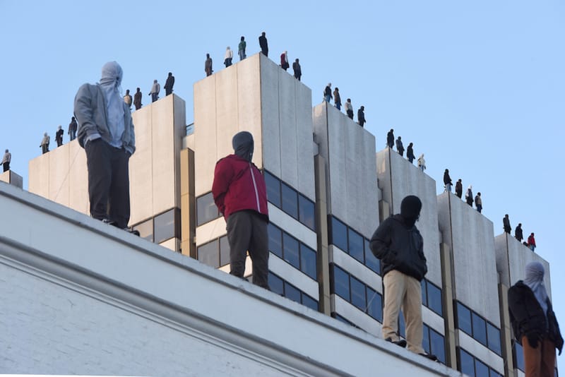 Mark Jenkins Installs "84 Men" on Rooftop for Suicide Prevention