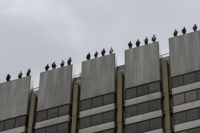 mark jenkins campaign against living miserably calm suicide prevention street installation art artwork
