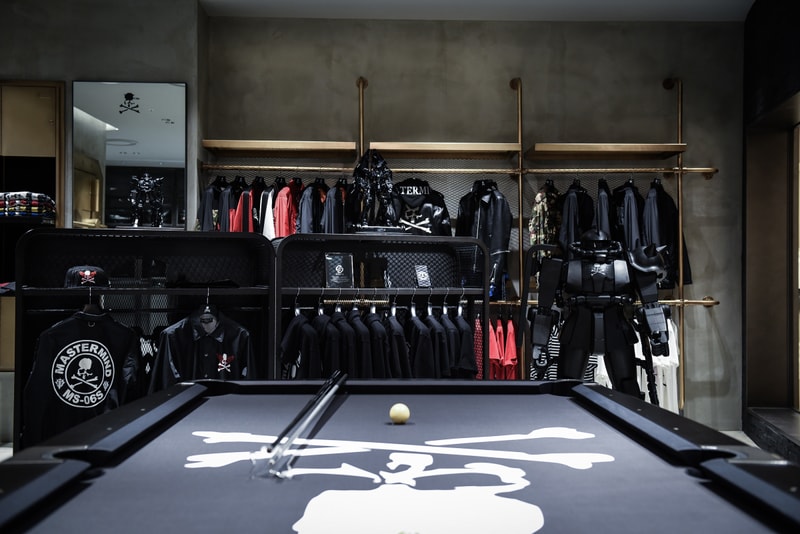 Mastermind Tokyo Flagship Store Hibiya Midtown Vans Kangol Japan streetwear fashion cards pool bank vault interior design look around inside