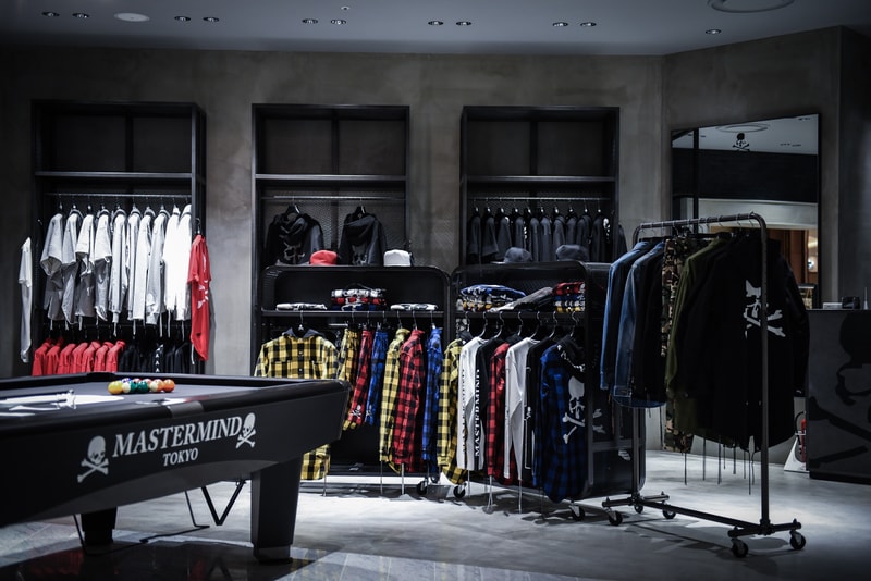 Mastermind Tokyo Flagship Store Hibiya Midtown Vans Kangol Japan streetwear fashion cards pool bank vault interior design look around inside