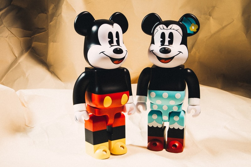Mickey Mouse Minnie Mouse BE@RBRICKS Medicom Toy HBX 400% Toys Statues Figurines Collectibles Bearbricks