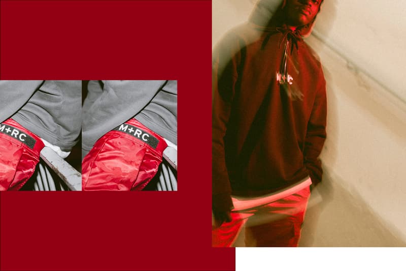 M+RC Noir Spring/Summer 2018 Editorial Drop Online Release HBX lookbook tracksuits hoodies staples basics streetwear