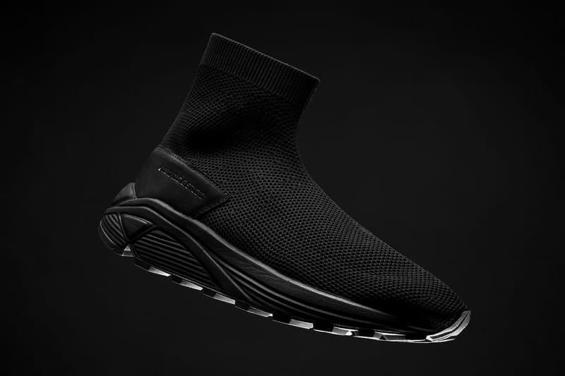 N.D.G Studio Reworks 2084 Sock Sneaker in "Triple Black"