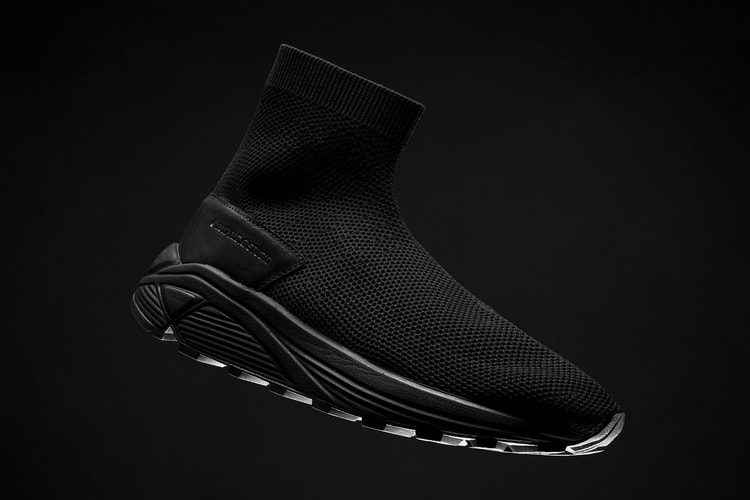 N.D.G Studio Reworks 2084 Sock Sneaker in "Triple Black"
