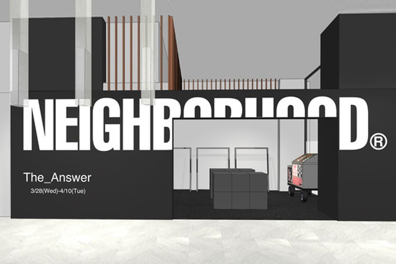 NEIGHBORHOOD The_Answer Isetan Shinjuku Pop-Up March 28 April 10 men's pavilion
