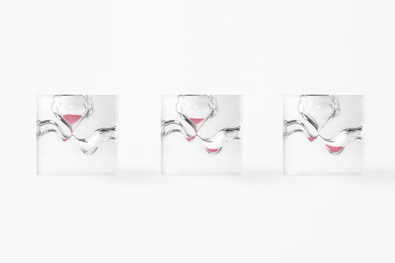 nendo variations of time collection hourglasses design