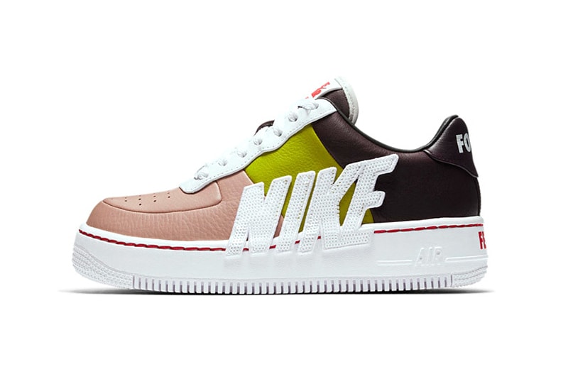 Nike Air Force 1 Upstep sequin womens sneaker shoe colorway April 2 2018 drop release info look force is female